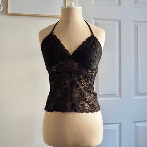 Moda International Lace Halter Top
